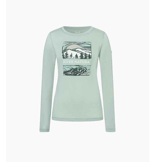 Camisa merino mujer Super.natural Gran oso río