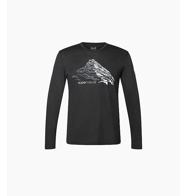 Herren-T-Shirt mit langen Ärmeln Super.natural Mountain Rise