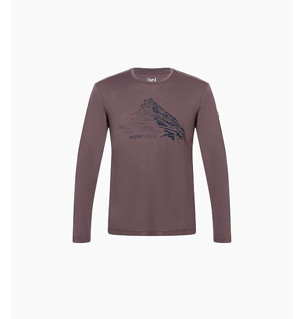 T-shirt da uomo a maniche lunghe Super.natural Mountain rise