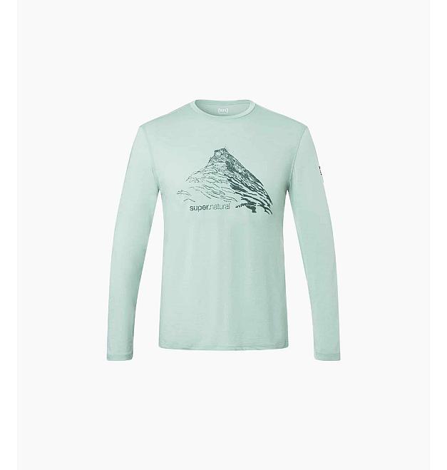 Herren-T-Shirt mit langen Ärmeln Super.natural Mountain Rise