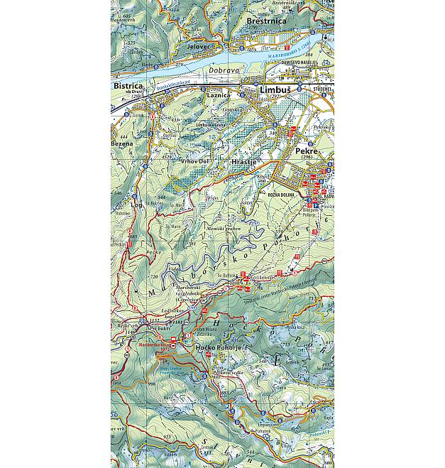 Planinska karta Pohorje 1:50 000