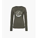 Super.natural Mountain Mandala Tree Langarm-Damen-Merino-T-Shirt