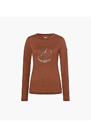 Super.natural Mountain Mandala Tree Langarm-Damen-Merino-T-Shirt