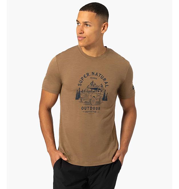 Men's merino short-sleeved shirt Super.natural Landi