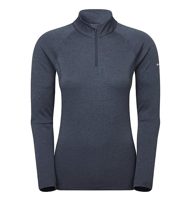 Ženska aktivna majica z dolgimi rokavi Montane Dart zip