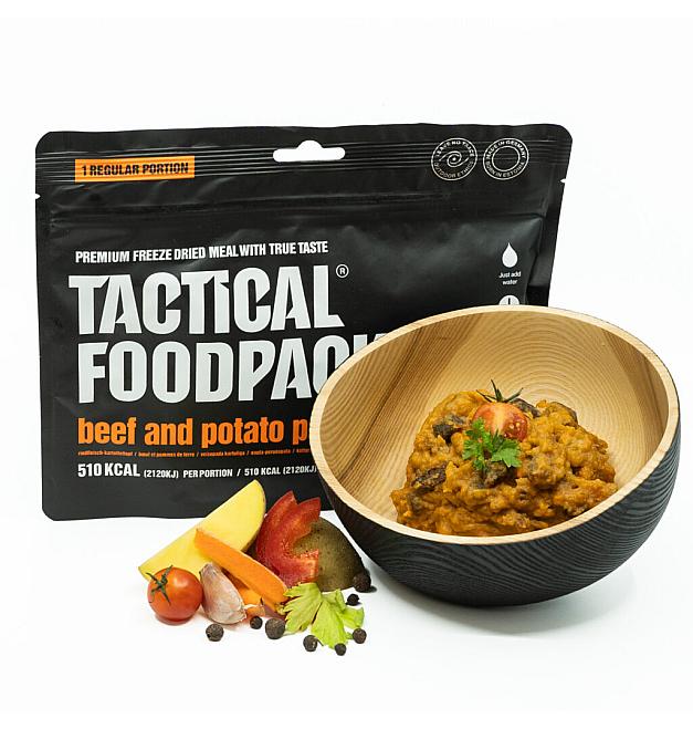 Dehidrirana hrana Tactical FoodPack Lonac za govedinu i krompir 100g