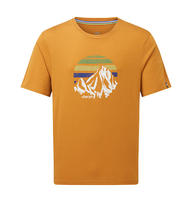 Muška Sherpa Bali Retro majica kratkih rukava s natpisom Sunset