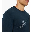 Camiseta de manga larga Super.natural Haute Route Brush Merino para hombre