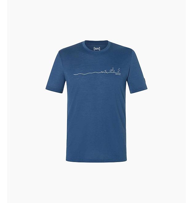 Maglietta a maniche corte in lana merino da uomo Super.natural Tri Tee