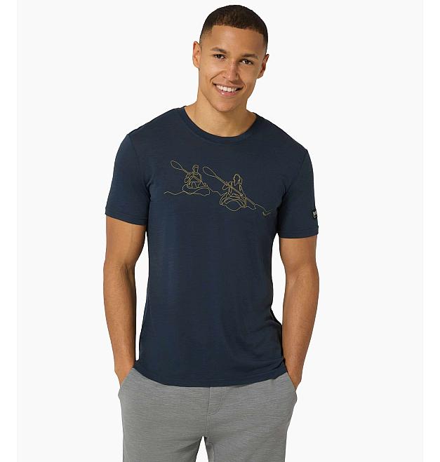 Men's merino short-sleeved shirt Super.natural Kanulines