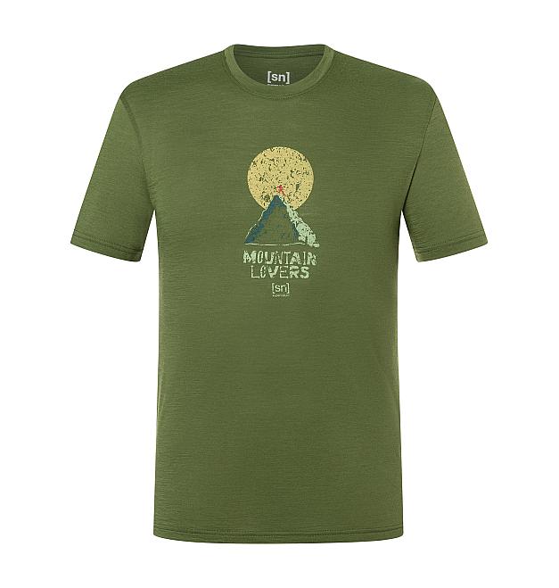 Camisa de manga corta de lana merino para hombre Super.natural Sin mapa