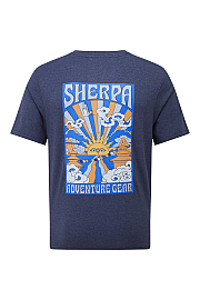 Camiseta de manga corta psicodélica Sherpa Jutnu para hombre