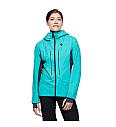 Ženska softshell Black Diamond Dawn Petrol Hybrid