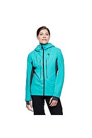 Ženska softshell Black Diamond Dawn Petrol Hybrid