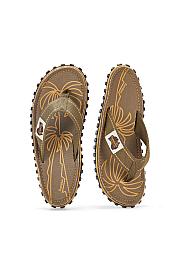Herren-Flip-Flops Gumbies Palm -Khaki