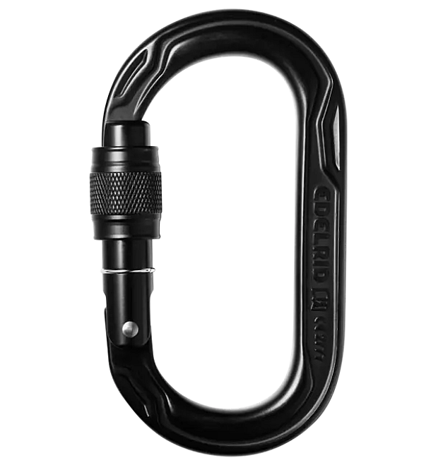 Moschettone ovale con dado Edelrid Oval Power 2500 Screw