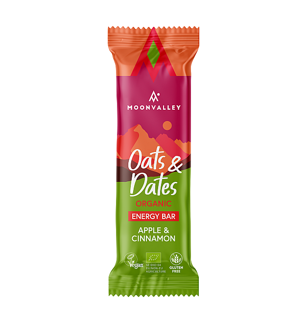 Barrita energética natural de manzana y canela Moonvalley