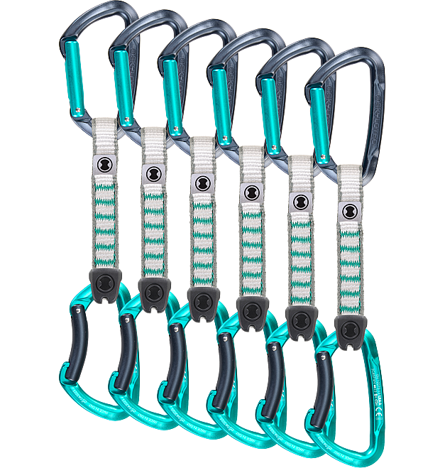 Систем од 6 карабина Skylotec Lime 12cm NY