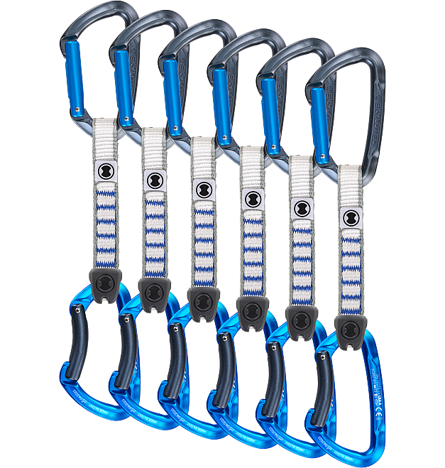 Sistem karabina sa 6 karabina Skylotec Lime 12cm NY