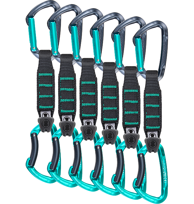 Sistema di moschettoni Skylotec Lime NY Pro da 6x cm