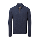 Maglione da uomo in lana Sherpa Kangtega con zip 1/4