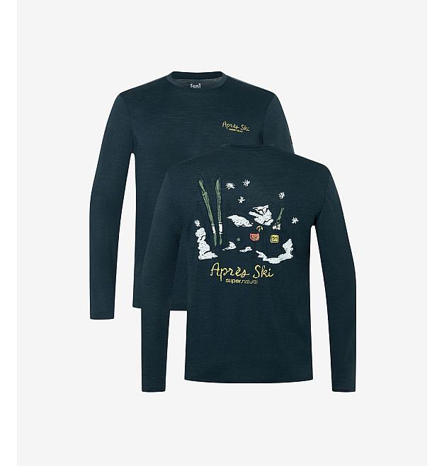 Camicia a maniche lunghe da uomo Super.natural Apres ski