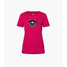 Women's merino short-sleeved shirt Super.natural Bandito Cat