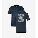 Camicia da uomo a maniche corte in lana merino Super.natural Peak Lovers