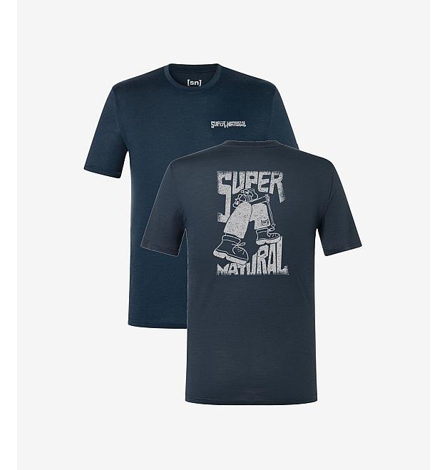 Men's merino short-sleeved shirt Super.natural Peak Lovers