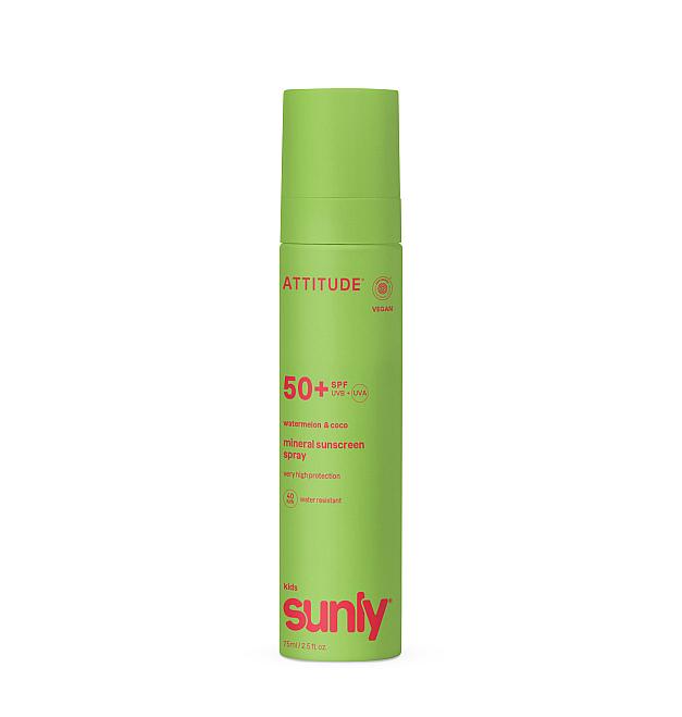 Spray solare minerale Sunly per viso e corpo con SPF 50 per bambini