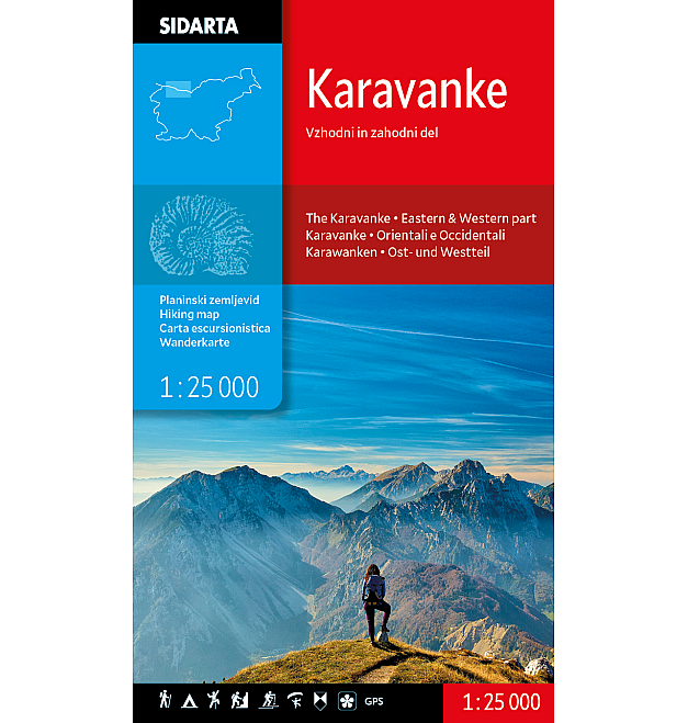 Sidarta : Mapa de Karavanke 1: 25000