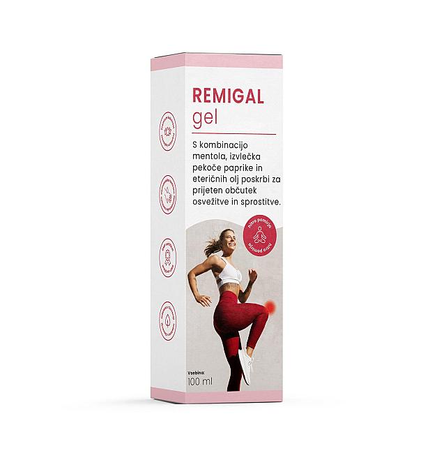 Hladilno grelni gel za masažo Remigal 100ml