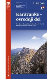 Karta Karavanke - centralni dio - 1:50.000