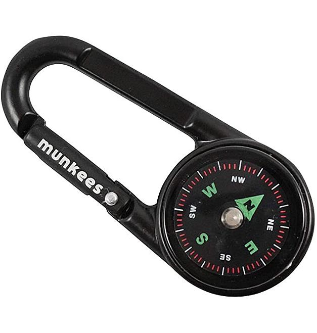 Karabiner s kompasom i termometrom