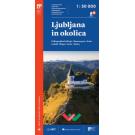 Map of Ljubljana and surroundings - 1:50.000