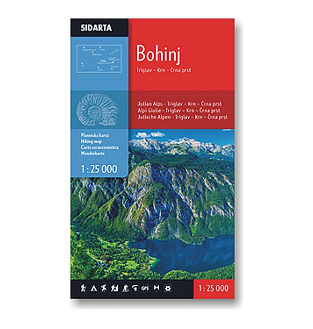 Karta Bohinja 1:25000