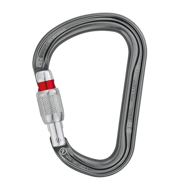 Mosquetón Petzl William con tuerca