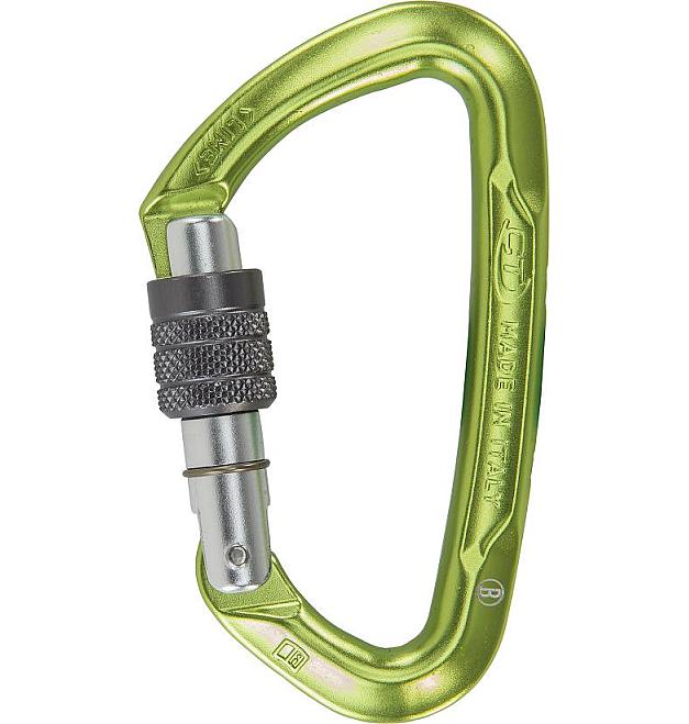 Climbing Technology - Moschettonea con ghiera Lime