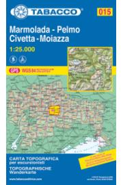 Harta 015 Marmolada, Pelmo, Civetta, Moiazza