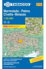 Mapa 015 Marmolada, Pelmo, Civetta, Moiazza