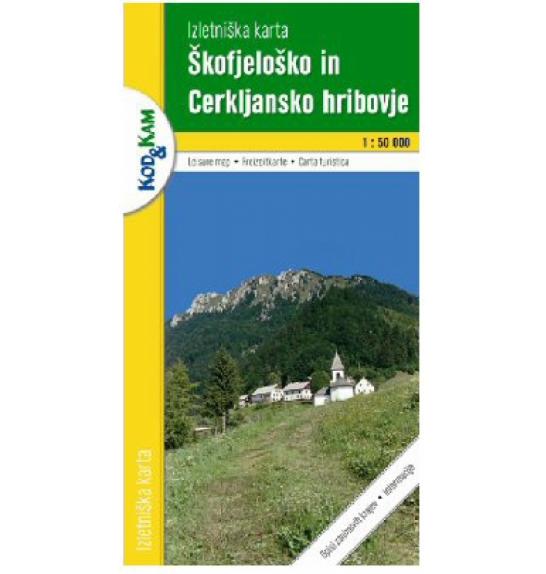 Zemljevid Škofjeloško in cerkljansko hribovje - 1:50.000