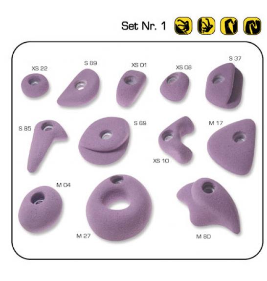 Set of climbing holds Nr.1