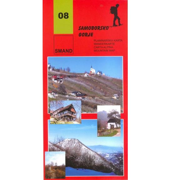 Landkarte Smand 08 Samoborsko gorje (Gebirge)