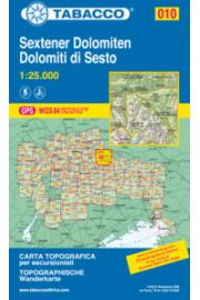 Landkarte 010 Sextener Dolomiten/Dolomiti di Sesto
