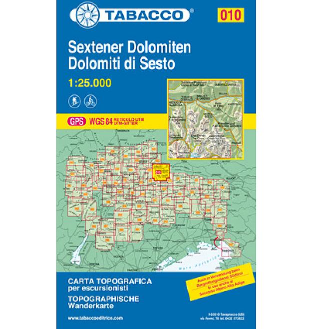 Mapa 010 Sextener Dolomiten/Dolomiti di Sesto