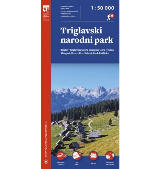 Zemljevid Triglavski narodni park - 1:50.000 Plastificirana izdaja
