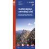 Landkarte Karawanken (Karavanke), mittlere Teil - 1:50 000 plastifizierte Ausgabe
