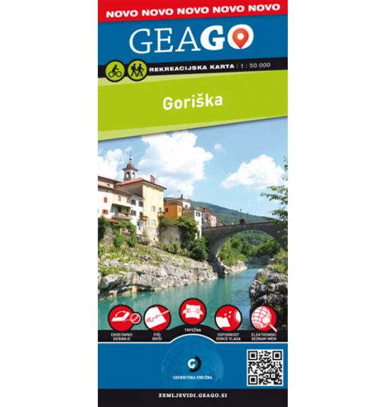 Rekreacijska karta GeaGo Goriška 1:50.000