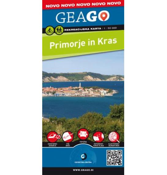 Rekreacijska karta GeaGo Primorje i Kras 1:50.000