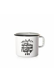 Emailierter Becher (0,37 L) Cuckoo Cups Mountains are Calling